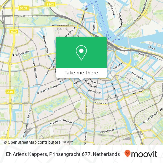 Eh Ariëns Kappers, Prinsengracht 677 map