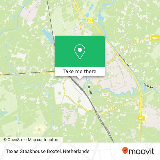 Texas Steakhouse Boxtel, Stationsstraat 78 map