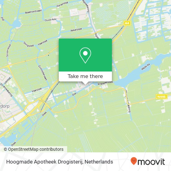 Hoogmade Apotheek Drogisterij map