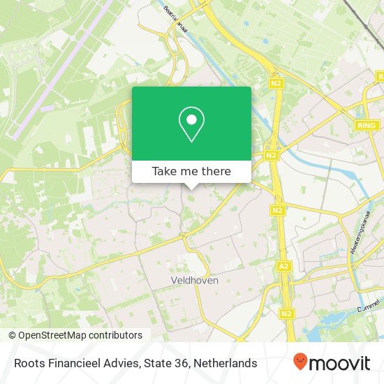 Roots Financieel Advies, State 36 map