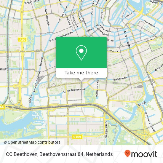 CC Beethoven, Beethovenstraat 84 map