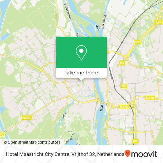 Hotel Maastricht City Centre, Vrijthof 32 map