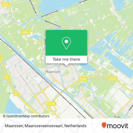 Maarssen, Maarsseveensevaart map
