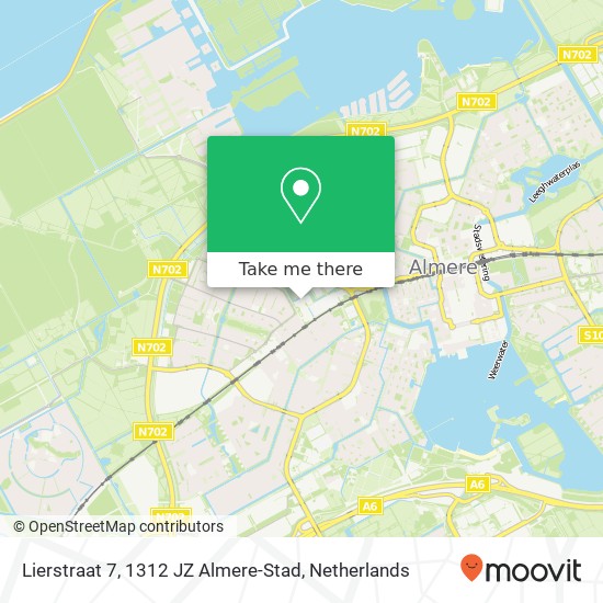 Lierstraat 7, 1312 JZ Almere-Stad map