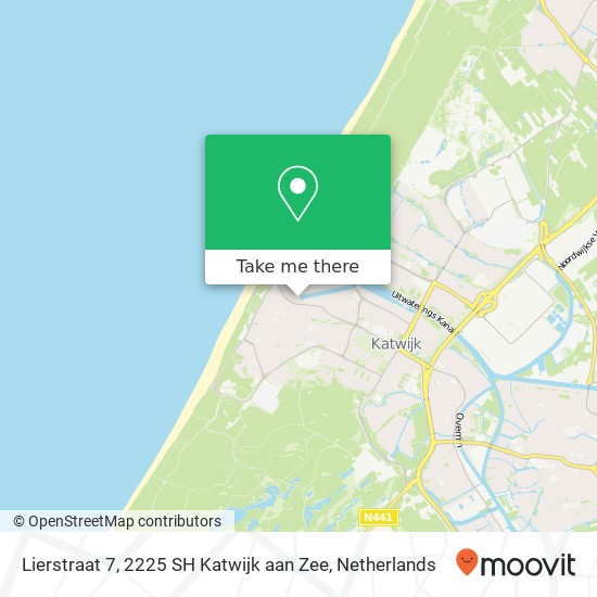 Lierstraat 7, 2225 SH Katwijk aan Zee map