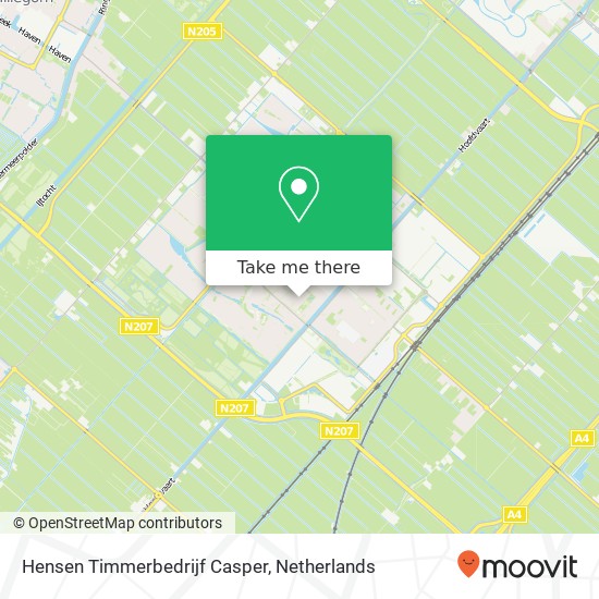 Hensen Timmerbedrijf Casper map