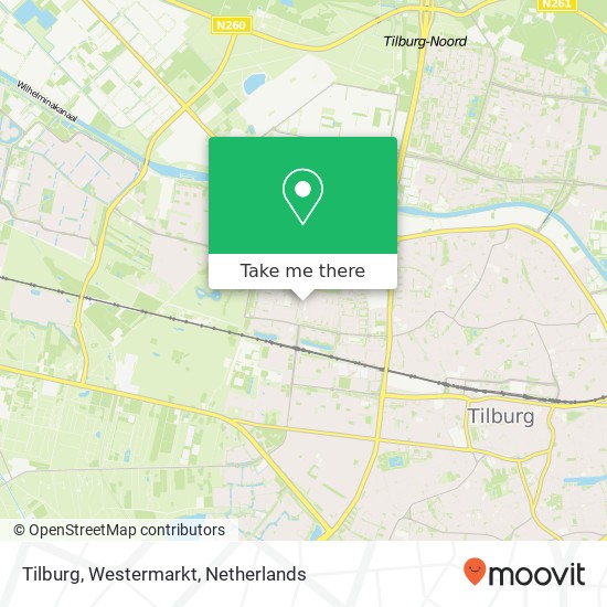 Tilburg, Westermarkt Karte