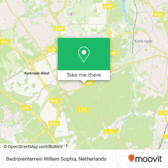 Bedrijventerrein Willem Sophia map