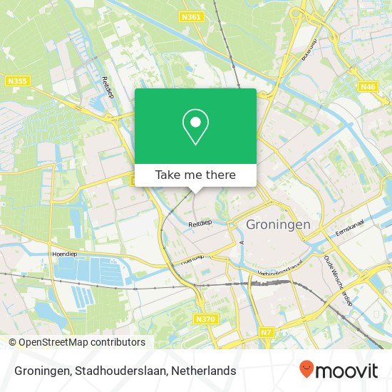 Groningen, Stadhouderslaan map