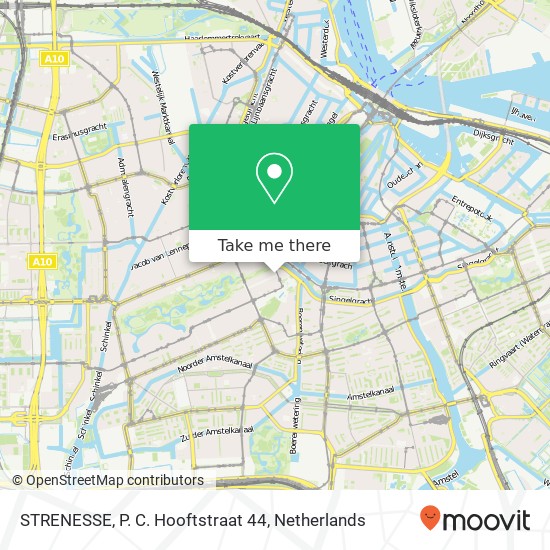 STRENESSE, P. C. Hooftstraat 44 map