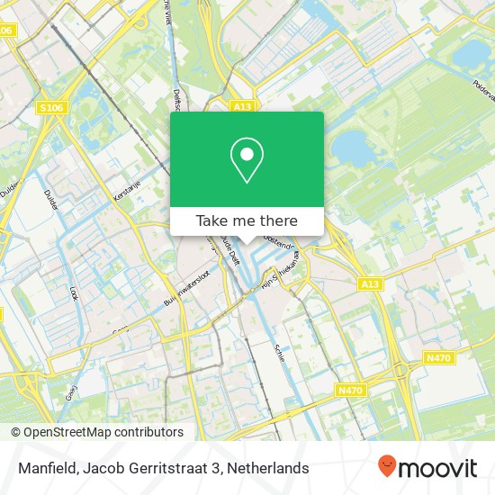 Manfield, Jacob Gerritstraat 3 map