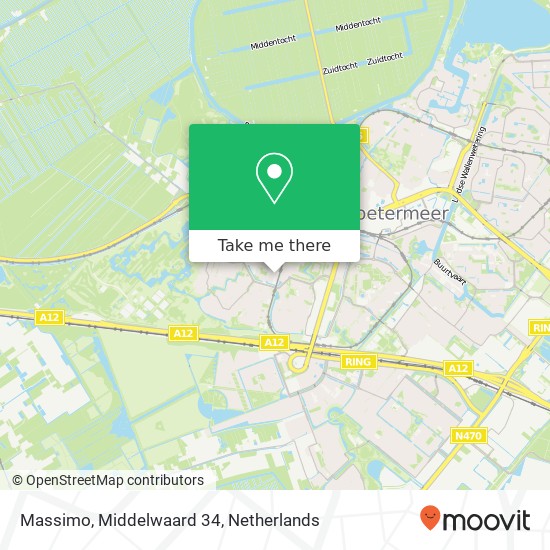 Massimo, Middelwaard 34 map