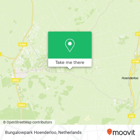 Bungalowpark Hoenderloo map