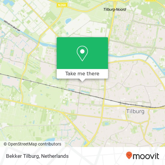 Bekker Tilburg map