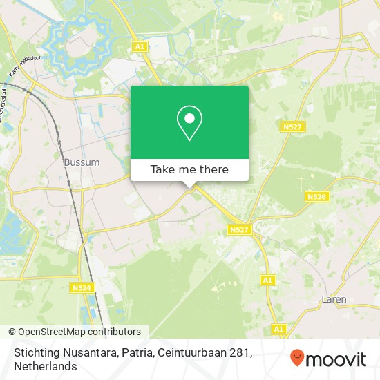 Stichting Nusantara, Patria, Ceintuurbaan 281 map