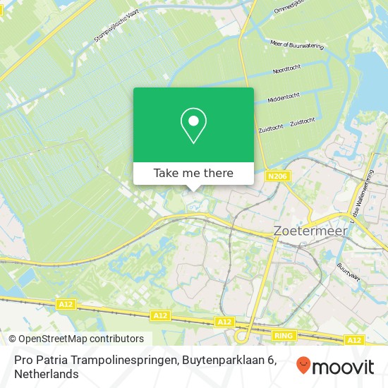 Pro Patria Trampolinespringen, Buytenparklaan 6 map
