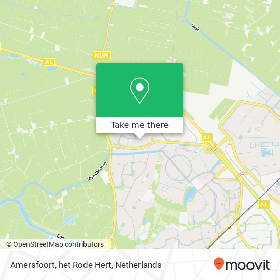 Amersfoort, het Rode Hert map