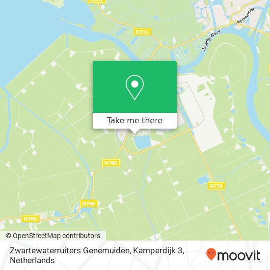 Zwartewaterruiters Genemuiden, Kamperdijk 3 map