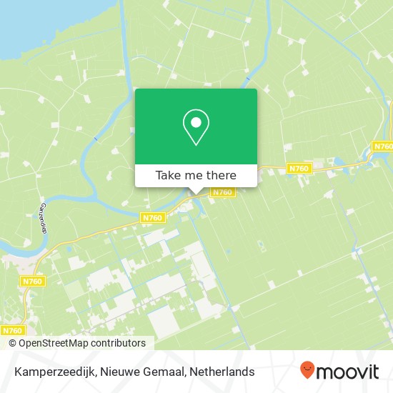 Kamperzeedijk, Nieuwe Gemaal Karte