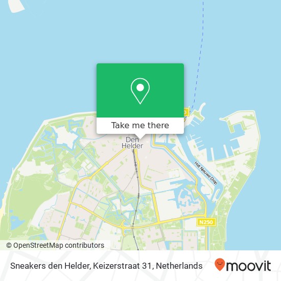 Sneakers den Helder, Keizerstraat 31 map