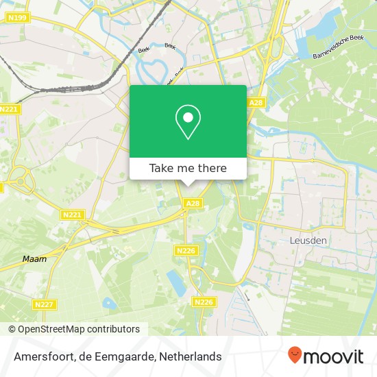 Amersfoort, de Eemgaarde Karte