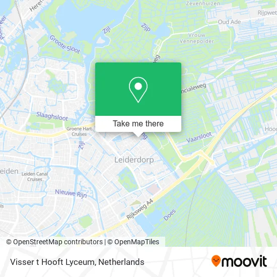 Visser t Hooft Lyceum map