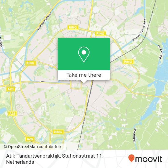 Atik Tandartsenpraktijk, Stationsstraat 11 map