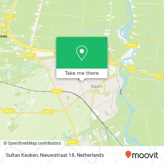 Sultan Keuken, Nieuwstraat 18 map