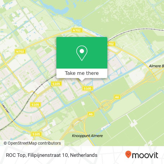 ROC Top, Filipijnenstraat 10 Karte