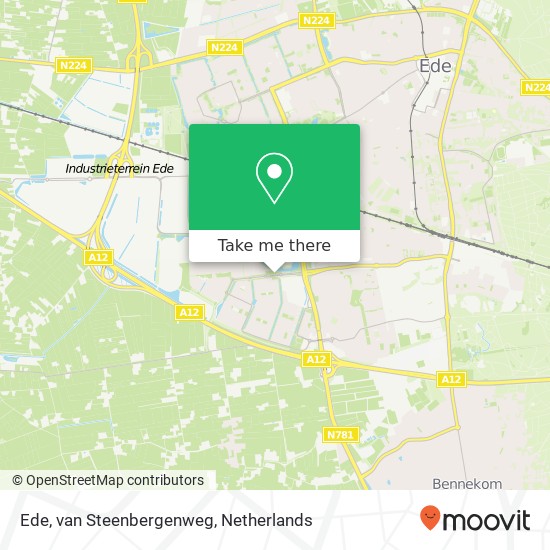 Ede, van Steenbergenweg map