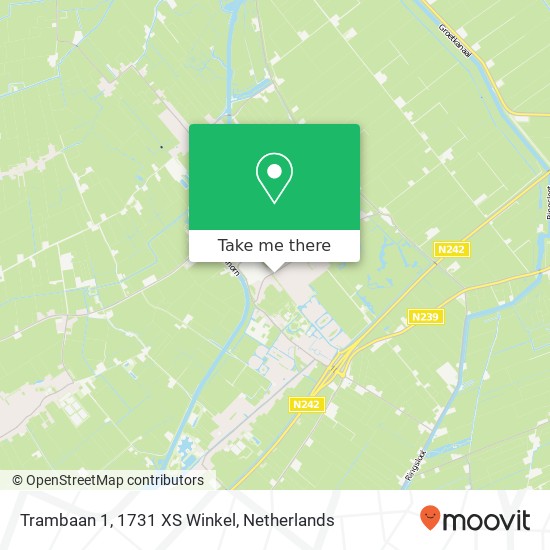 Trambaan 1, 1731 XS Winkel map