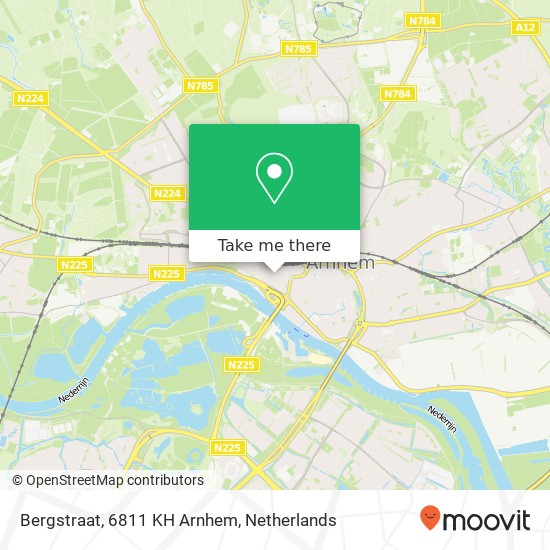 Bergstraat, 6811 KH Arnhem map