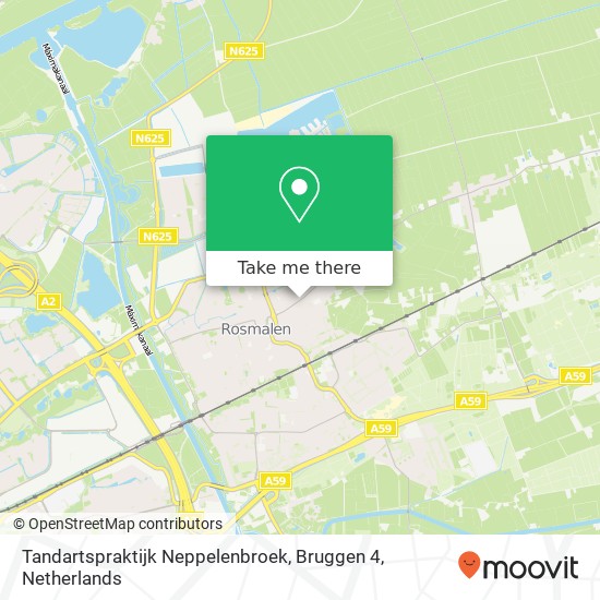 Tandartspraktijk Neppelenbroek, Bruggen 4 Karte