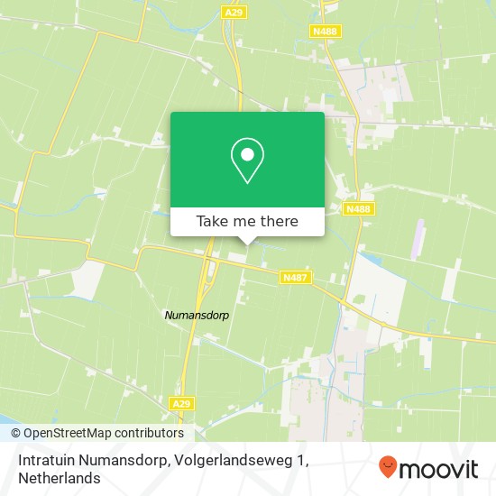 Intratuin Numansdorp, Volgerlandseweg 1 Karte