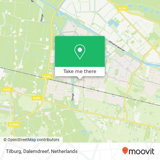 Tilburg, Dalemdreef map