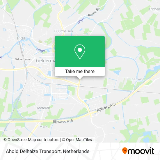Ahold Delhaize Transport map