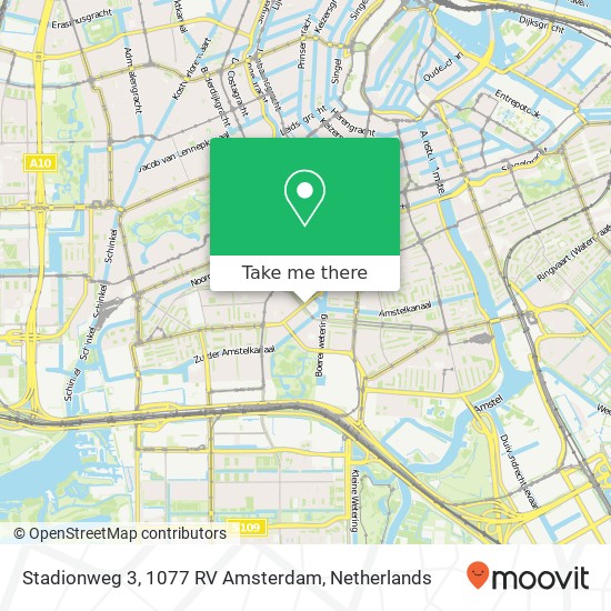 Stadionweg 3, 1077 RV Amsterdam map