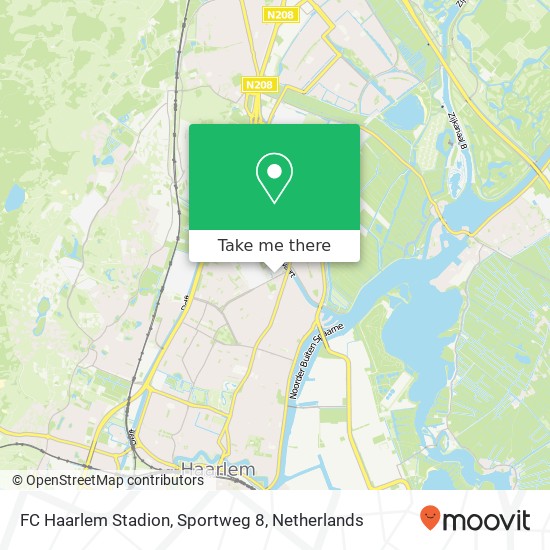 FC Haarlem Stadion, Sportweg 8 map