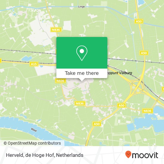 Herveld, de Hoge Hof map