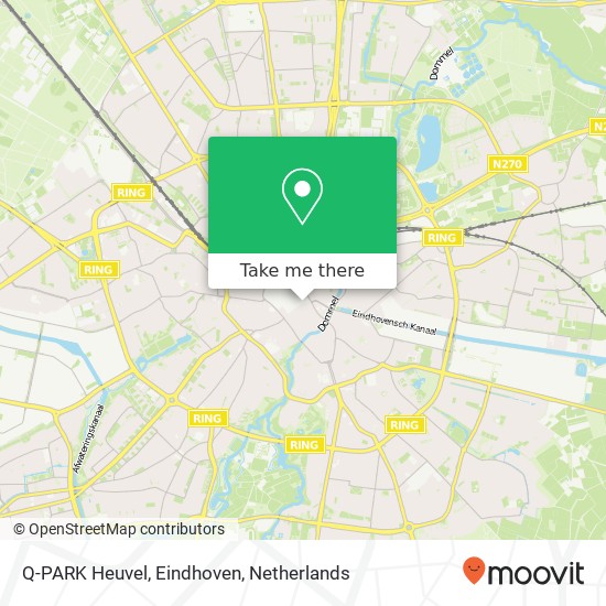 Q-PARK Heuvel, Eindhoven map