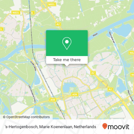 's-Hertogenbosch, Marie Koenenlaan map