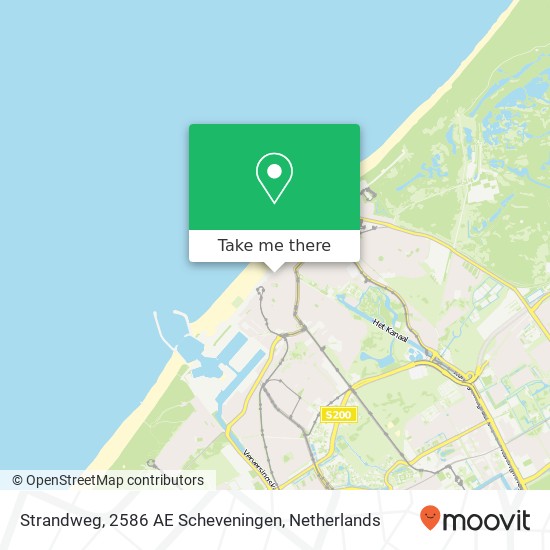 Strandweg, 2586 AE Scheveningen Karte