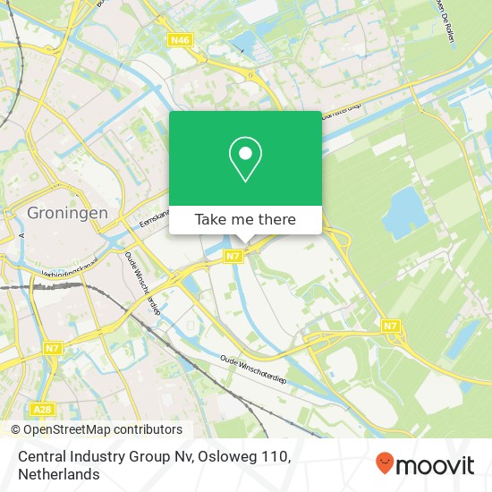 Central Industry Group Nv, Osloweg 110 map