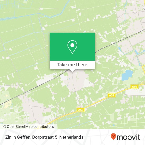 Zin in Geffen, Dorpstraat 5 map