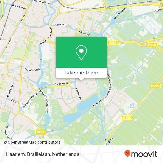 Haarlem, Braillelaan map