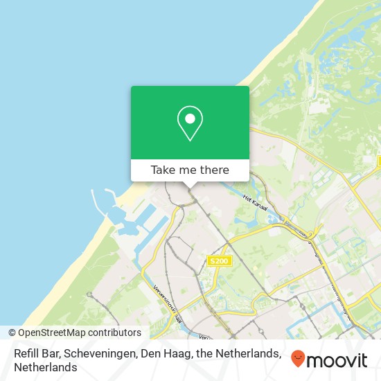 Refill Bar, Scheveningen, Den Haag, the Netherlands map