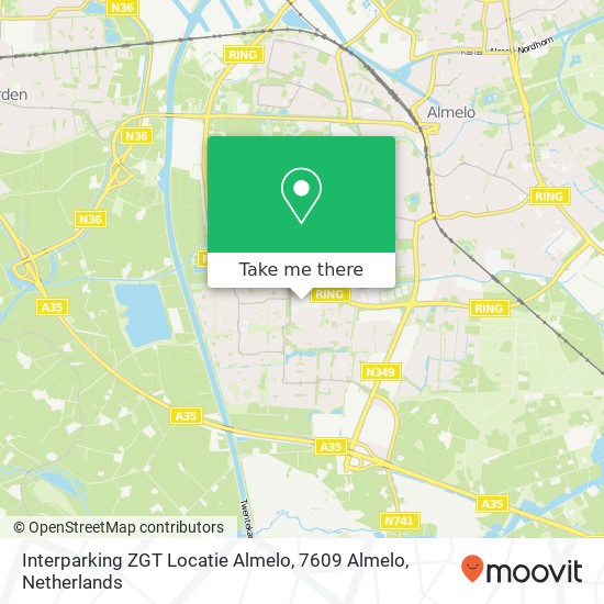 Interparking ZGT Locatie Almelo, 7609 Almelo map