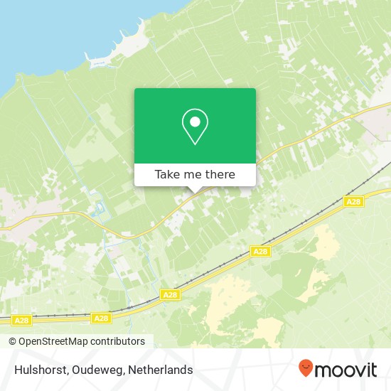 Hulshorst, Oudeweg Karte