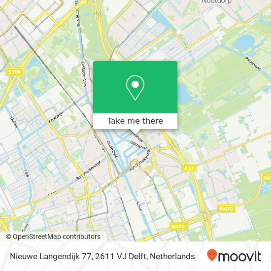 Nieuwe Langendijk 77, 2611 VJ Delft map