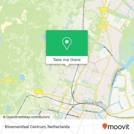 Bloemendaal Centrum map